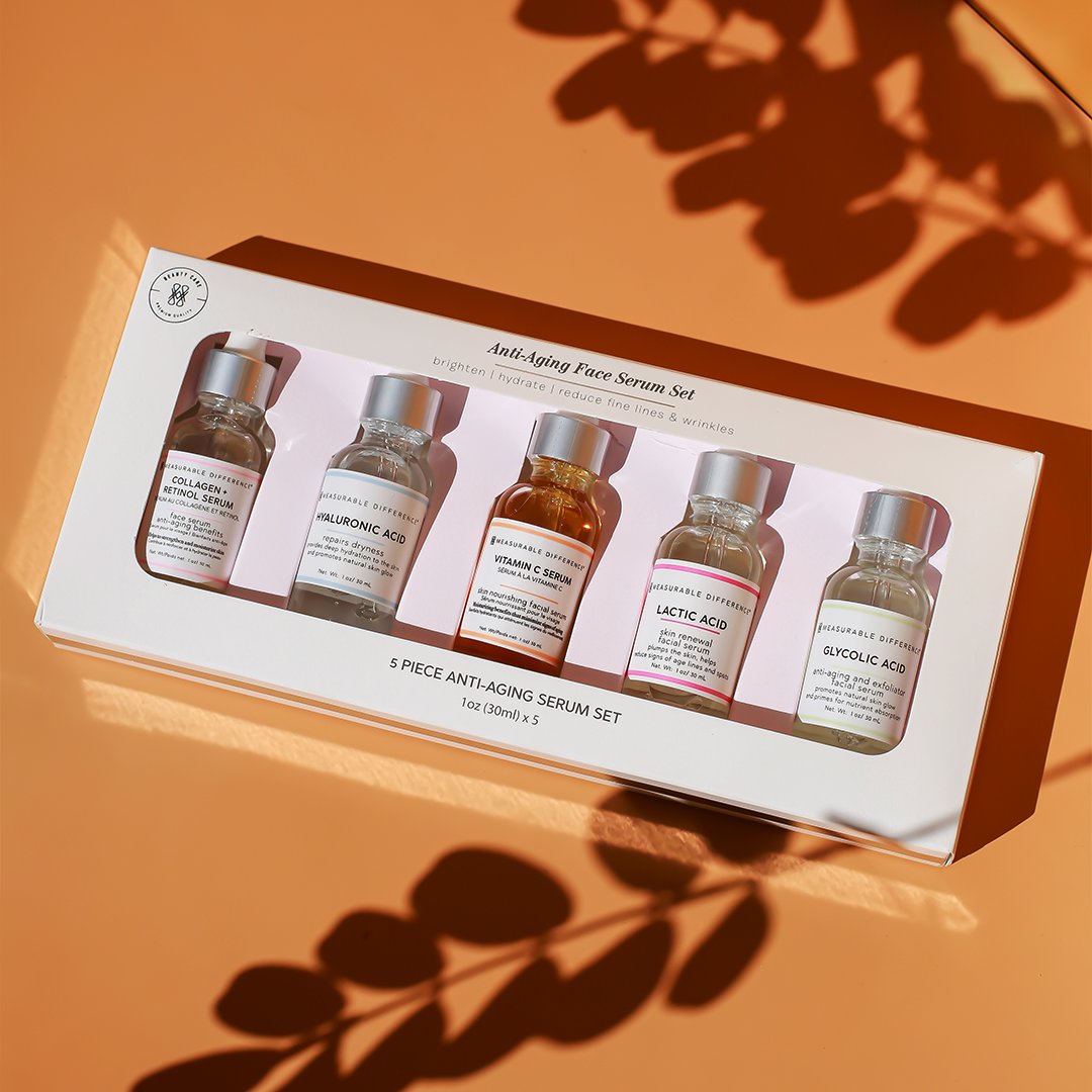 5 pc anti-aging serum set