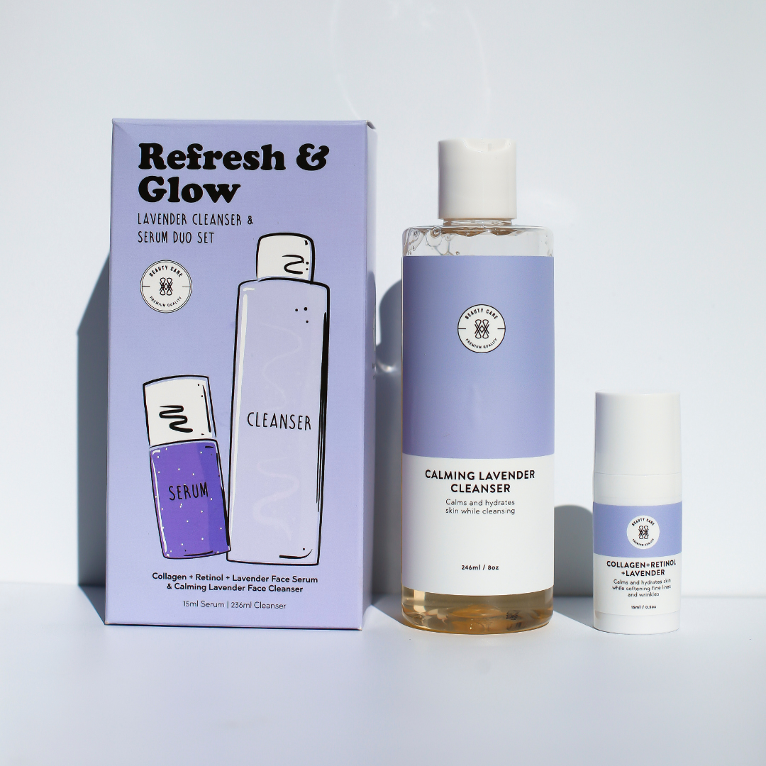 Refresh & Glow: Lavender Cleanser & Serum Duo Set